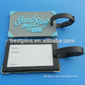 send my bag 3D rubber pvc luggage tag, custom bag name tag, baggae tag